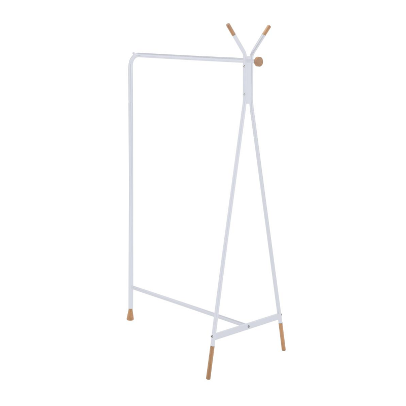 ORGANIZATOR CRICKET 91X55X164CM, U ČELIČNOJ CIJEVI+DRVO, BIJELI+NAT. 0046937