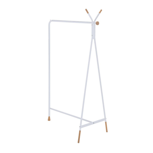 ORGANIZATOR CRICKET 91X55X164CM, U ČELIČNOJ CIJEVI+DRVO, BIJELI+NAT. 0046937