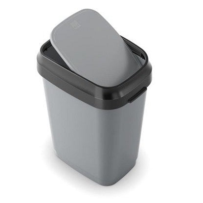 Kanta za otpatke 10L siva dual swing