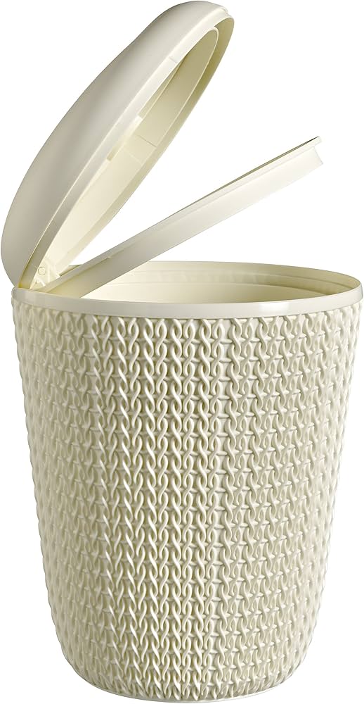 Kanta za otpatke 6L bijela KNIT CURVER