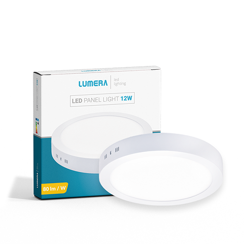 LED panel Lumera Lighting 12W, 4200K, nadgradni, okrugli