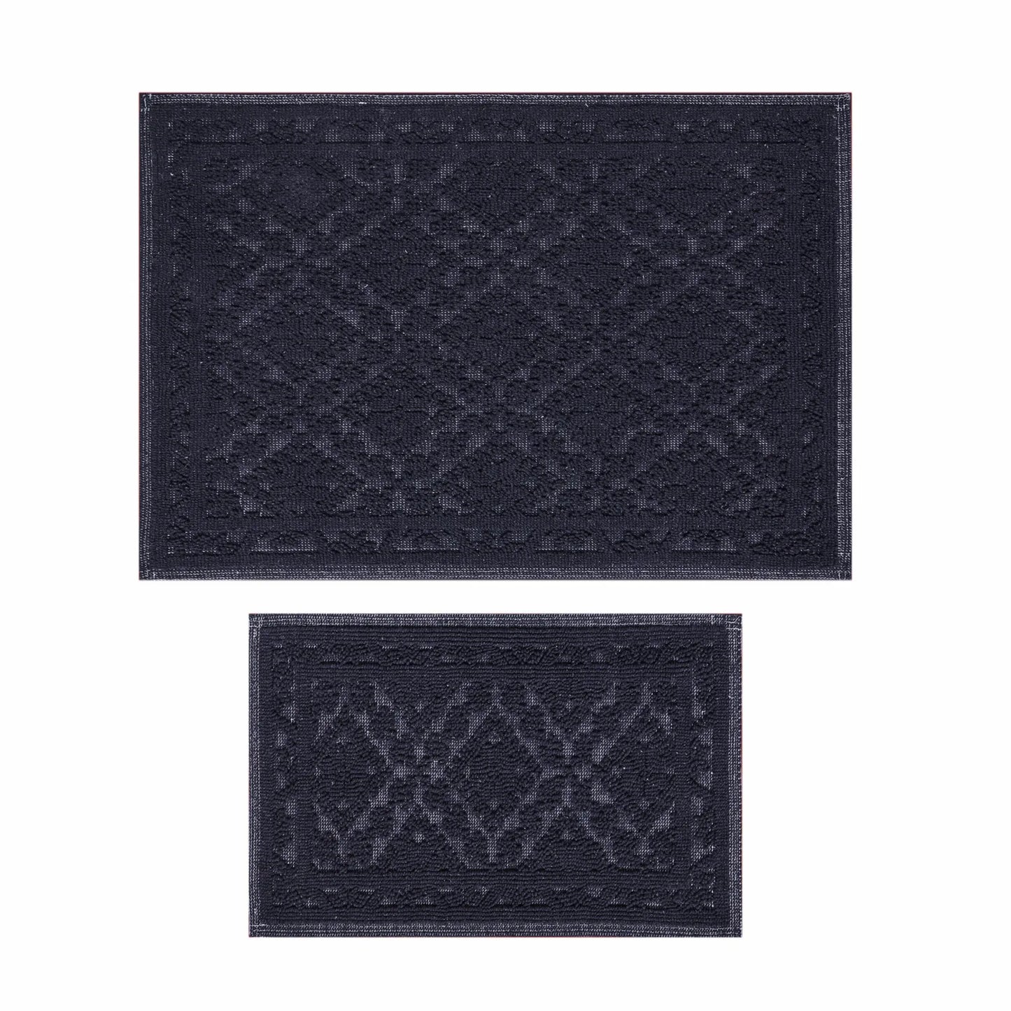 KARACA HOME VILMA ANTRACIT SET PROSTIRKI 60x90 CM - 40X60 CM 210.03.03.4271