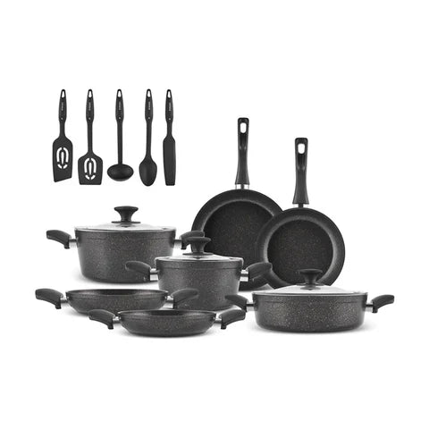 SET ŠERPI KARACA BIOGRANIT 15 KOM BLACK GOLD