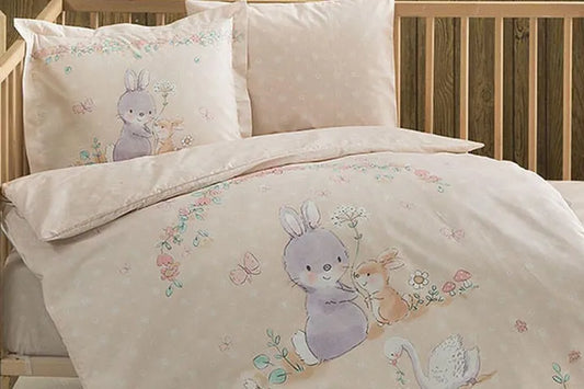 Posteljina BABY Organik Happy Bunny