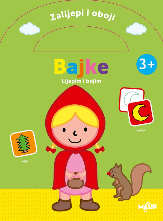 ZALIJEPI I OBOJI-BAJKE 3+ zelena