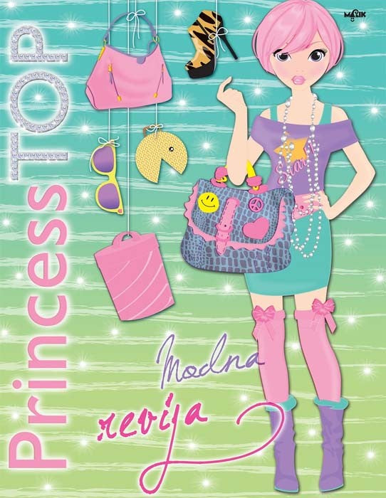 PRINCESS TOP-MODNA REVIJA  bojanka+naljepnice