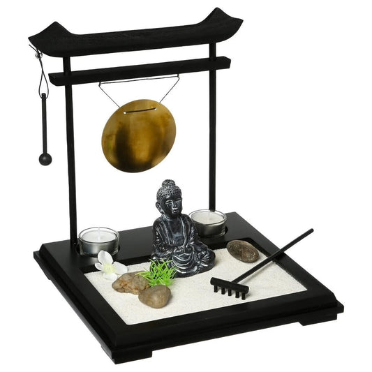 GONG AMRITA WOOD ZEN GARDEN 26X26 105155