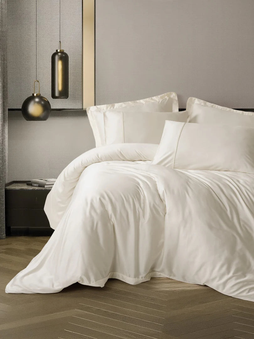 POSTELJINA CB SILKY EKRU DUPLA IPEK