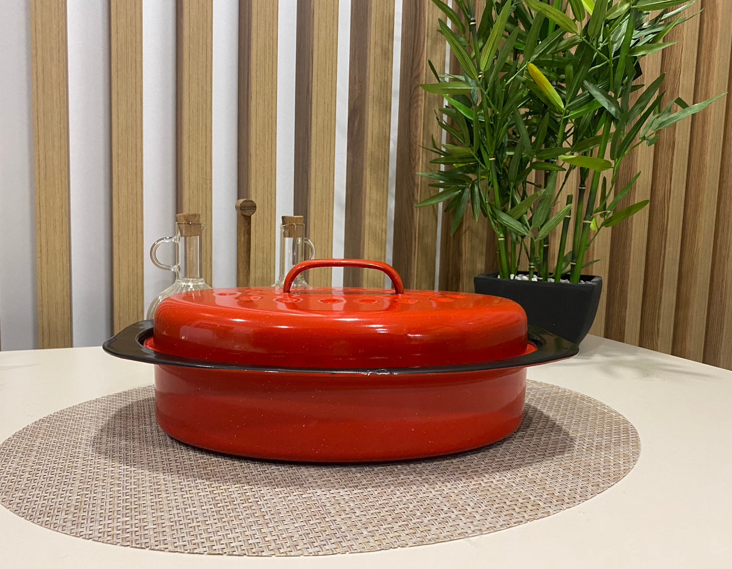PEKAČ EMAJL 33cm/crveni JM-C01CB 6# K50