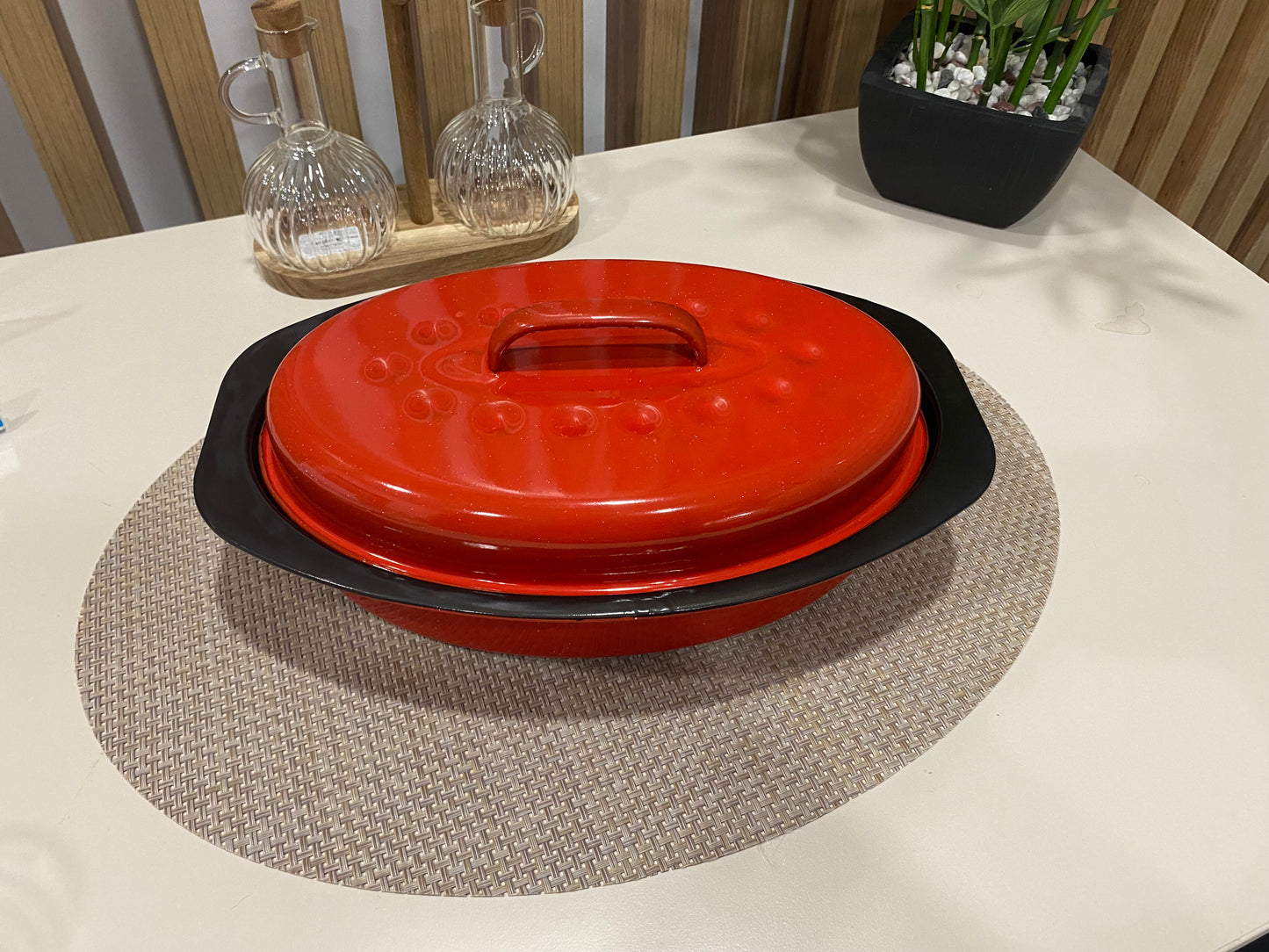 PEKAČ EMAJL 33cm/crveni JM-C01CB 6# K50