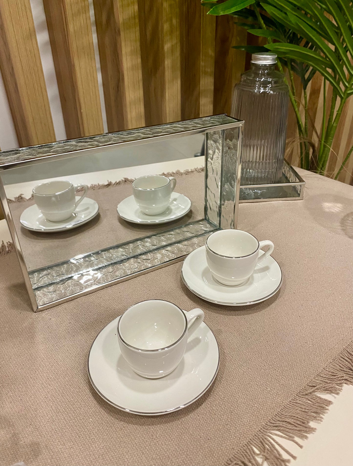 SET 2/1 ŠOLJICA ZA KAFU I TANJIRIĆA MADISON PLATINUS MC085011801
