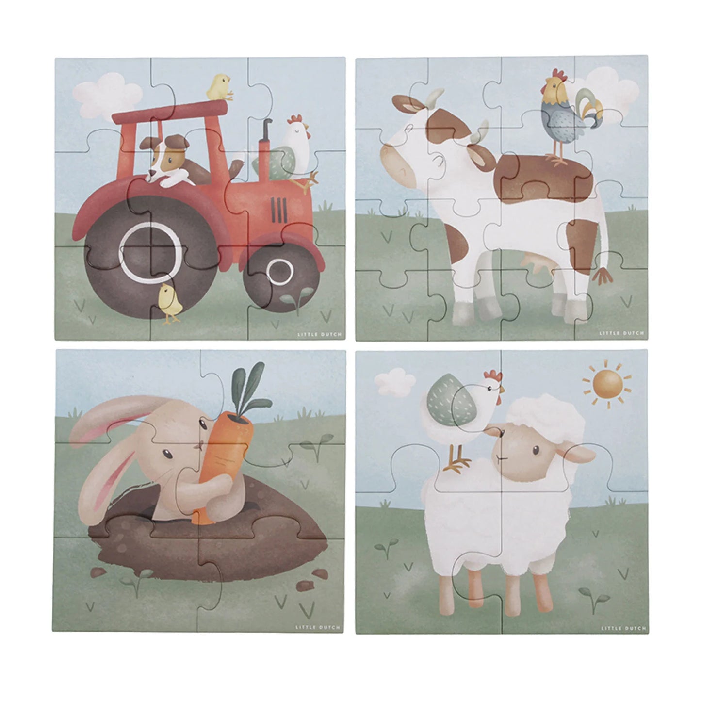 Little Dutch Puzzle Little Farm 4u1  4342-LD7153