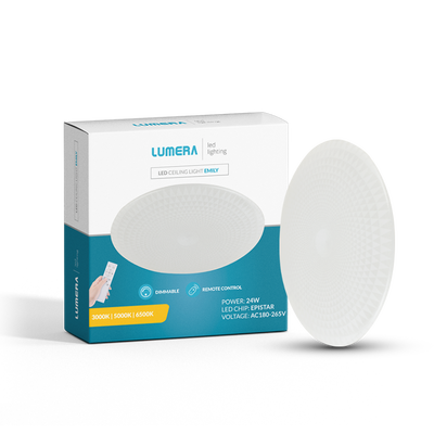 LED plafonjera Lumera Lighting, 24W, 3000K - 6500K, dimabilna, 39 cm