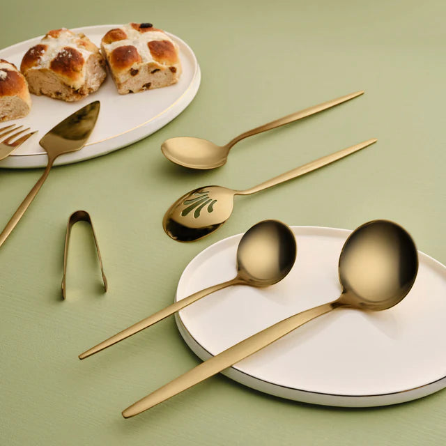 SET POMAGALA KARACA ORION MATTE GOLD 7 KOM