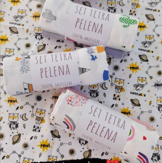 Pelena 75x75 muslin Nano