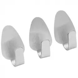 Kukice 3/1 2cm samoljepljive inox ovalne
