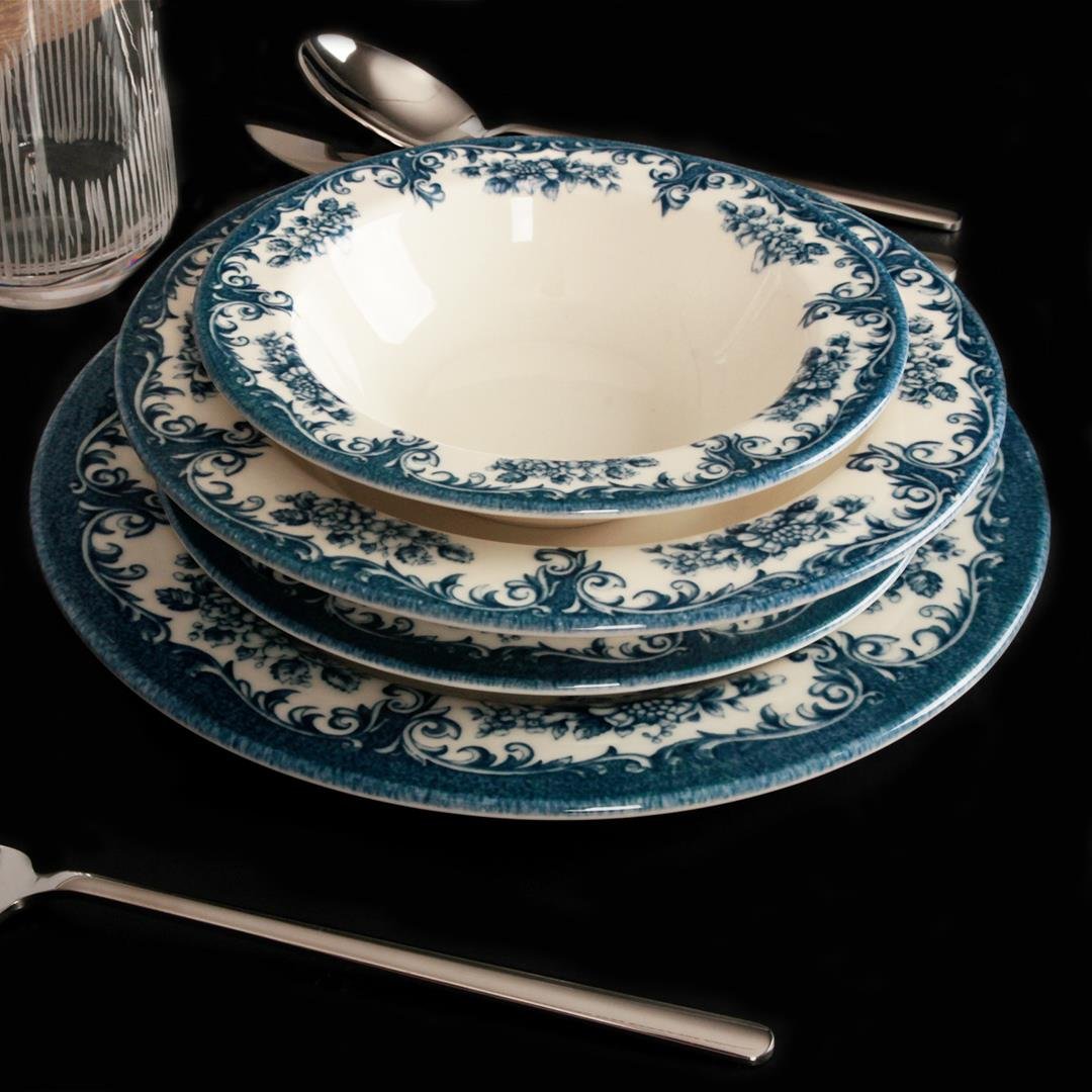 310 KERAMIČKI SET ZA RUČAVANJE 24 kom (BLUE ROSABELLA) POR-0061