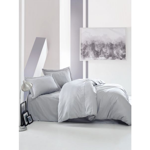 POSTELJINA C.BOX ELEGANT GRI DUPLA SATEN