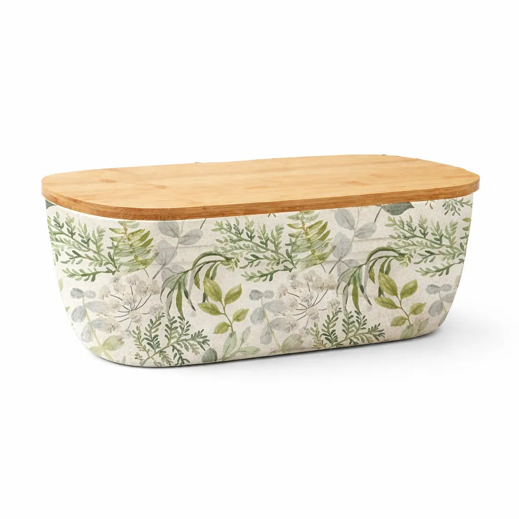 KUTIJA za kruh/dekor PVC sa Bamboo poklopcem 36x20x13,3cm KT224196-11 Previllage