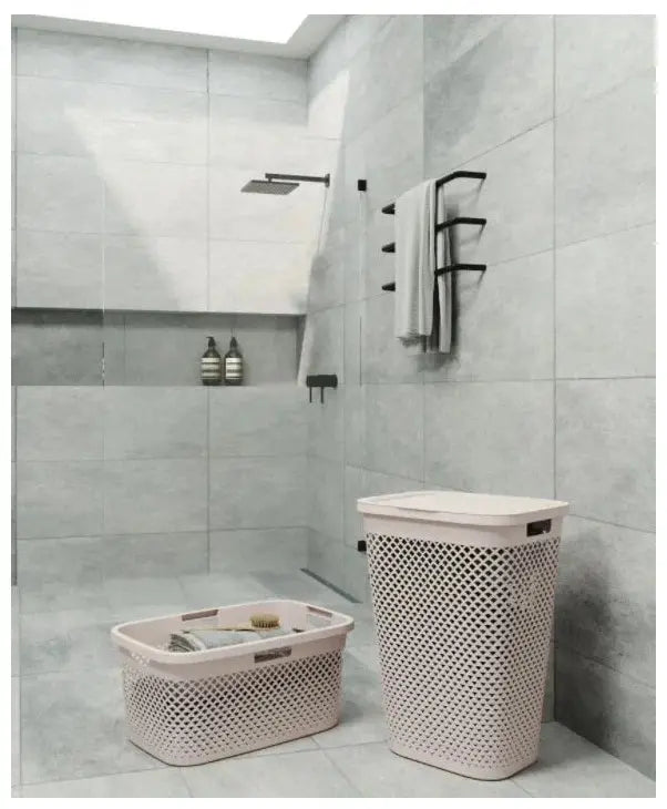 Korpa za veš 55L bijela PURE CURVER
