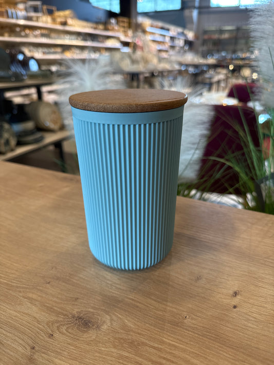 DOZA sa Bamboo poklopcem 850ml PVC plava,roza,žuta,bež VC-172 24# T45
