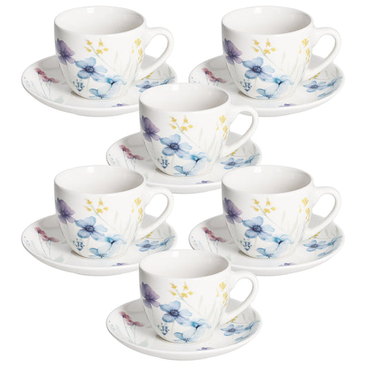 SET 6 ŠOLJICA ZA čAJ I TANJIRIćA IRIS FLORENNE IR685026139
