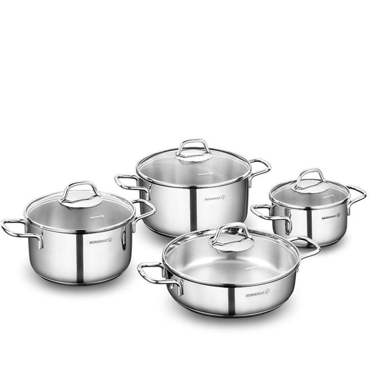 KORKMAZ Proline Goldset Stainless Steel Cookware Set, Cooking Pots