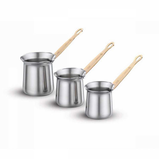 KORKMAZ Proline Goldset Stainless Steel Cookware Set, Cooking Pots