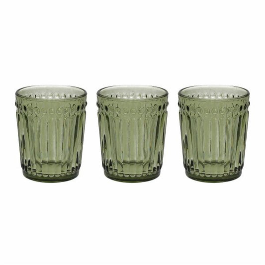 SET 3 ČAŠE GREEN CC300 GLASS DORICO N3585T45893