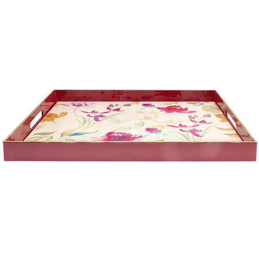 PRAVOKUTNI POSLUŽAVNIK S CVIJEĆEM 48X35 PARTY TIME SV9VSR32907